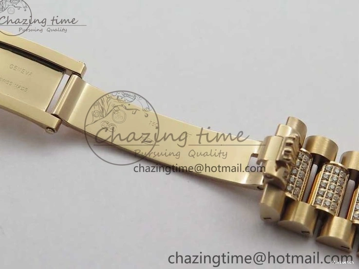 Bracelet Day-Date Dial Silver on Crystal RG A2836 Best Edition 128235 Marker Crystal BP President 36mm RG 0511